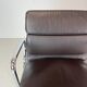 Eames Vitra for Herman Miller brown leather Soft Pad Group chair