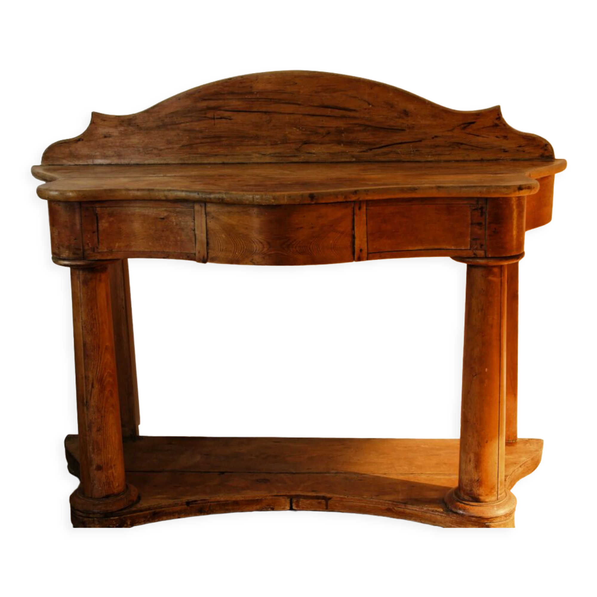 Cherry wood console