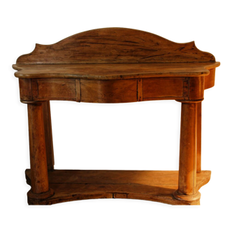 Cherry wood console