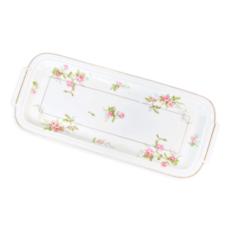 Plat à cake “roses” Limoges