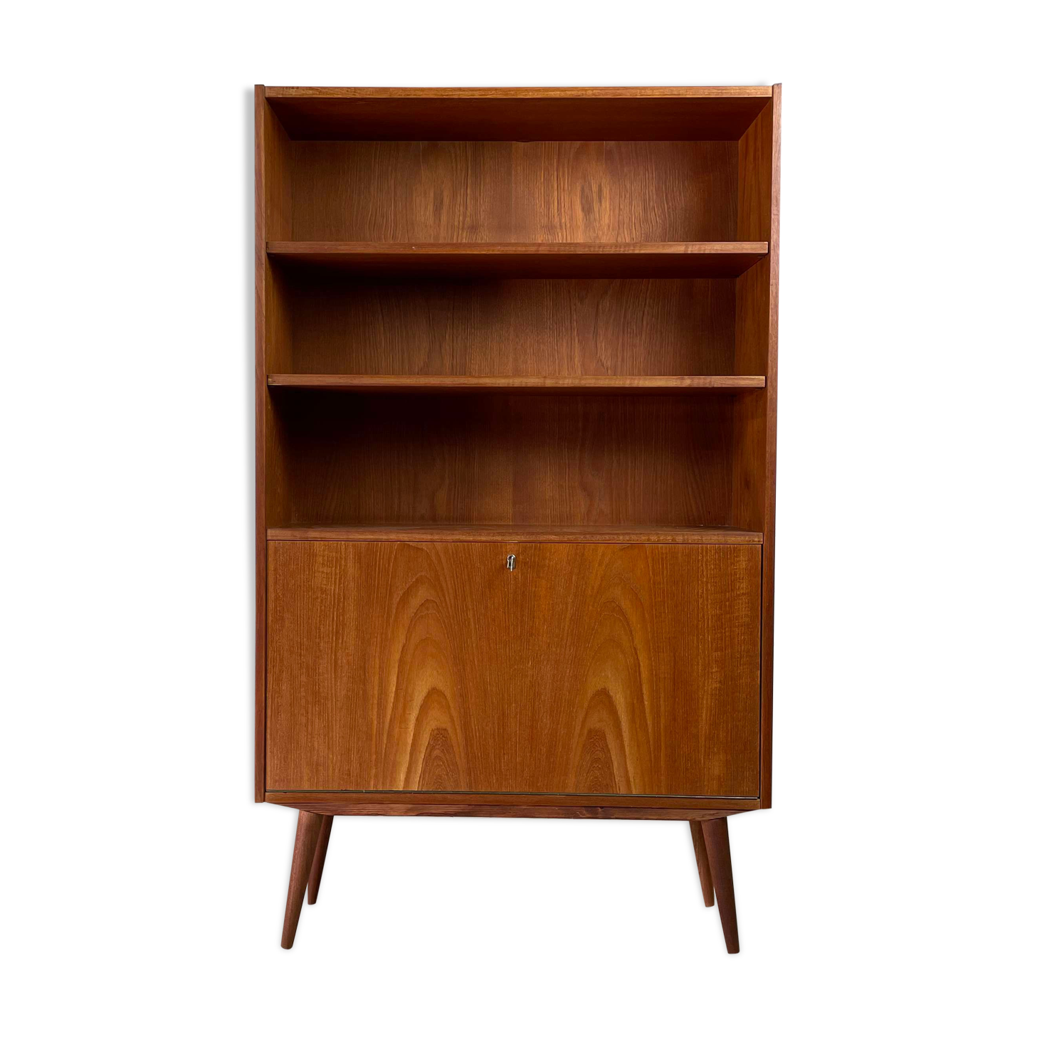 Scandinavian teak bookcase, 60s