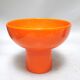 Orange ceramic vase Italy 60s