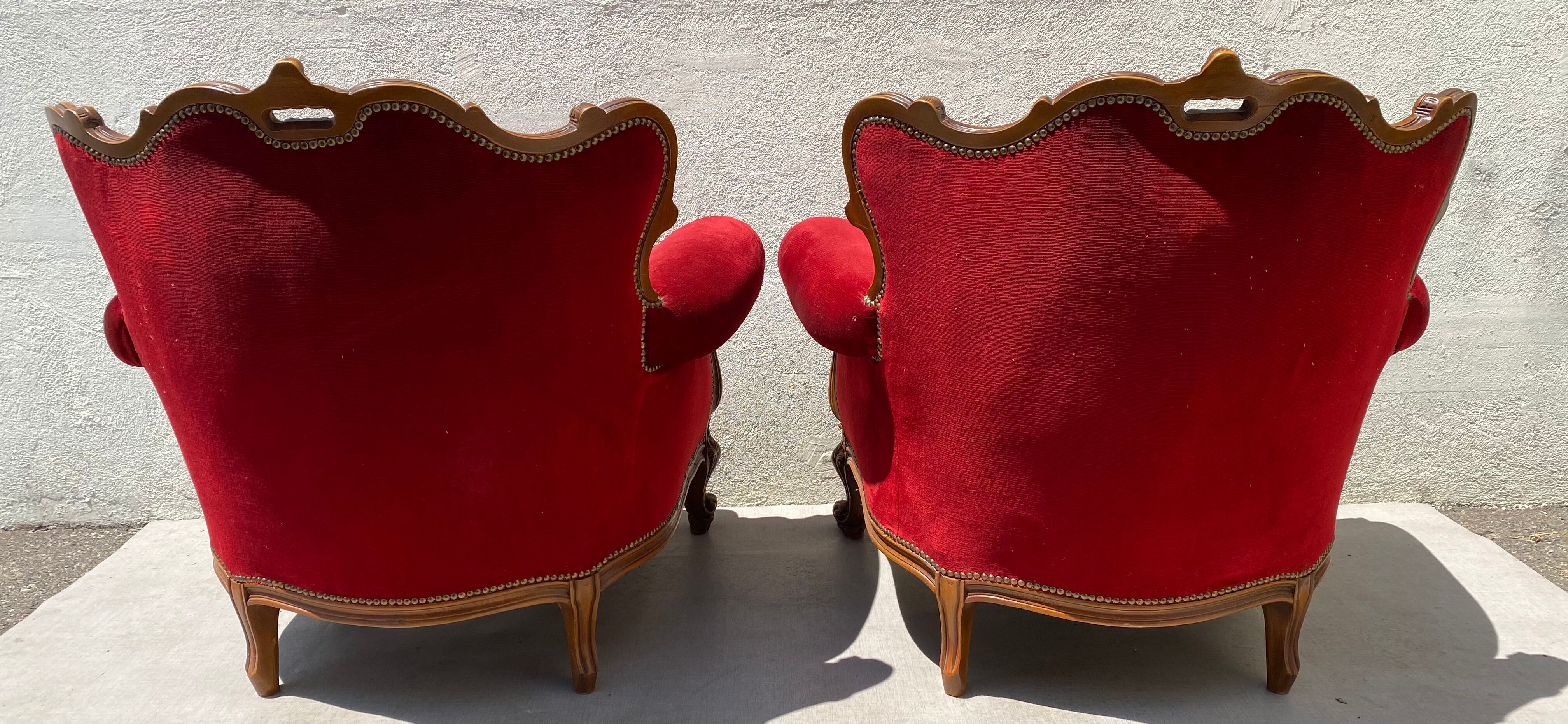 Rococo Baroque armchairs