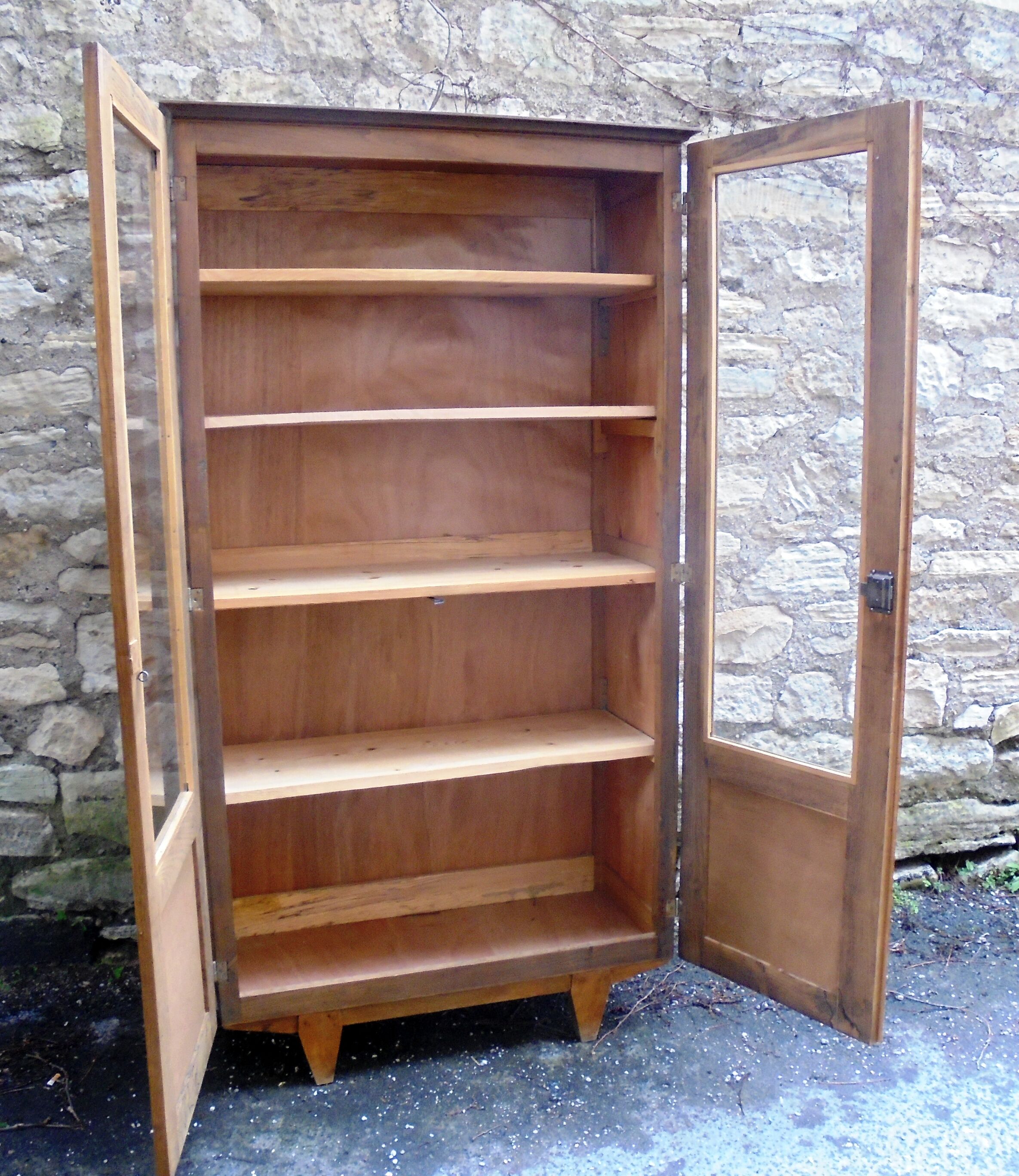 Vintage wood library