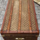 Malle de voyage en toile damier