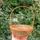 Retro egg wicker basket