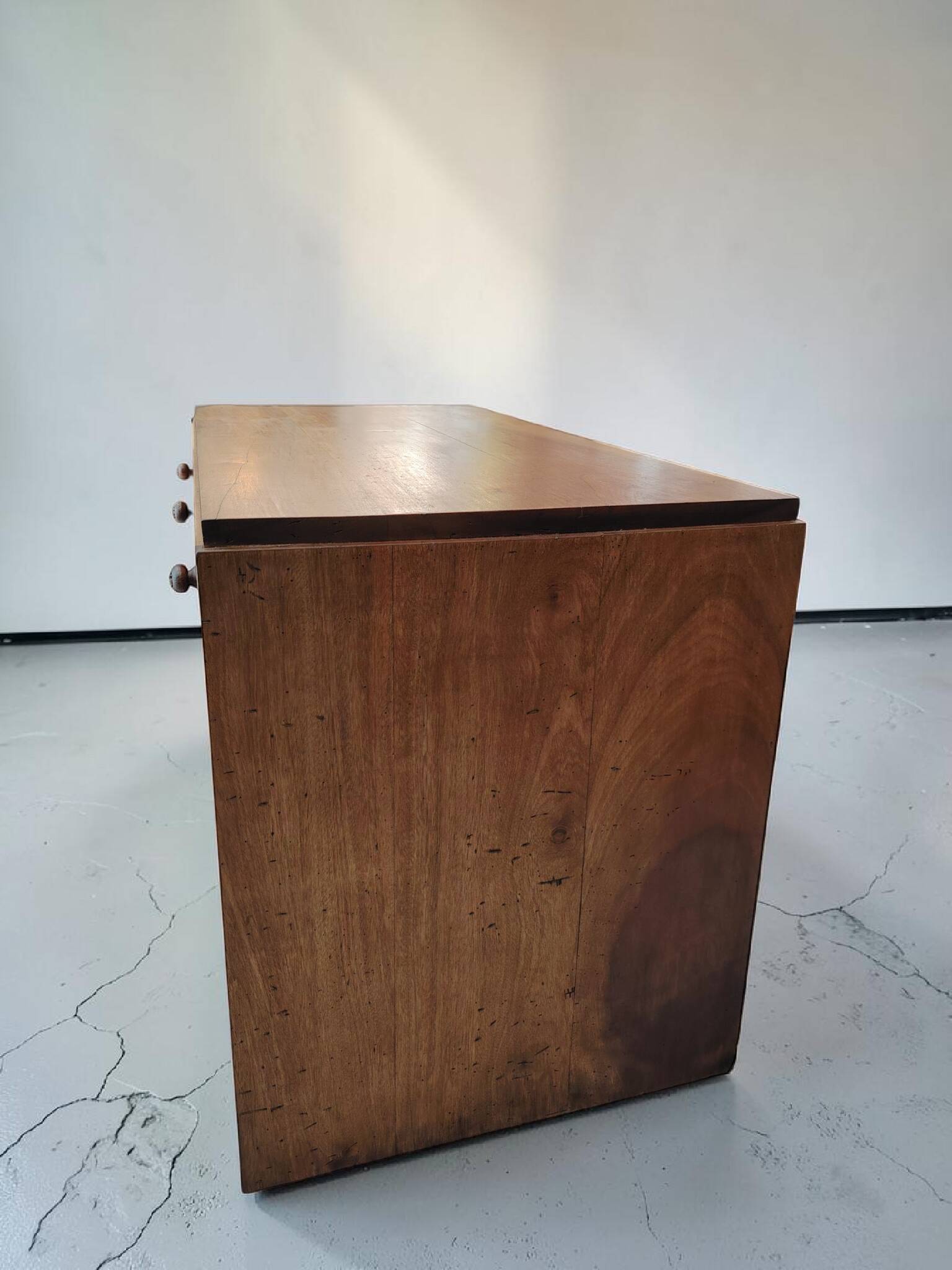 Modernist Solid Wood Desk with 3 Drawers - 1960