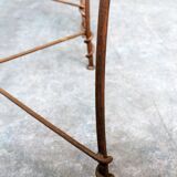 Wrought iron armchairs, Provençal style