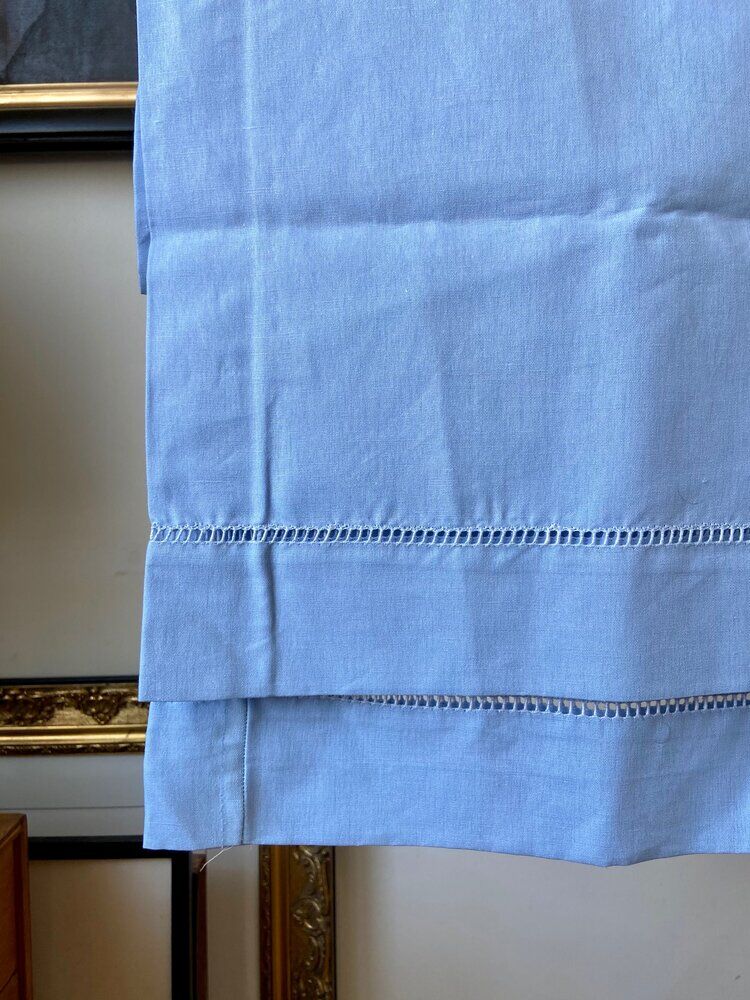 Sky blue mestizo taie in cross-breed 45 x 189 cm