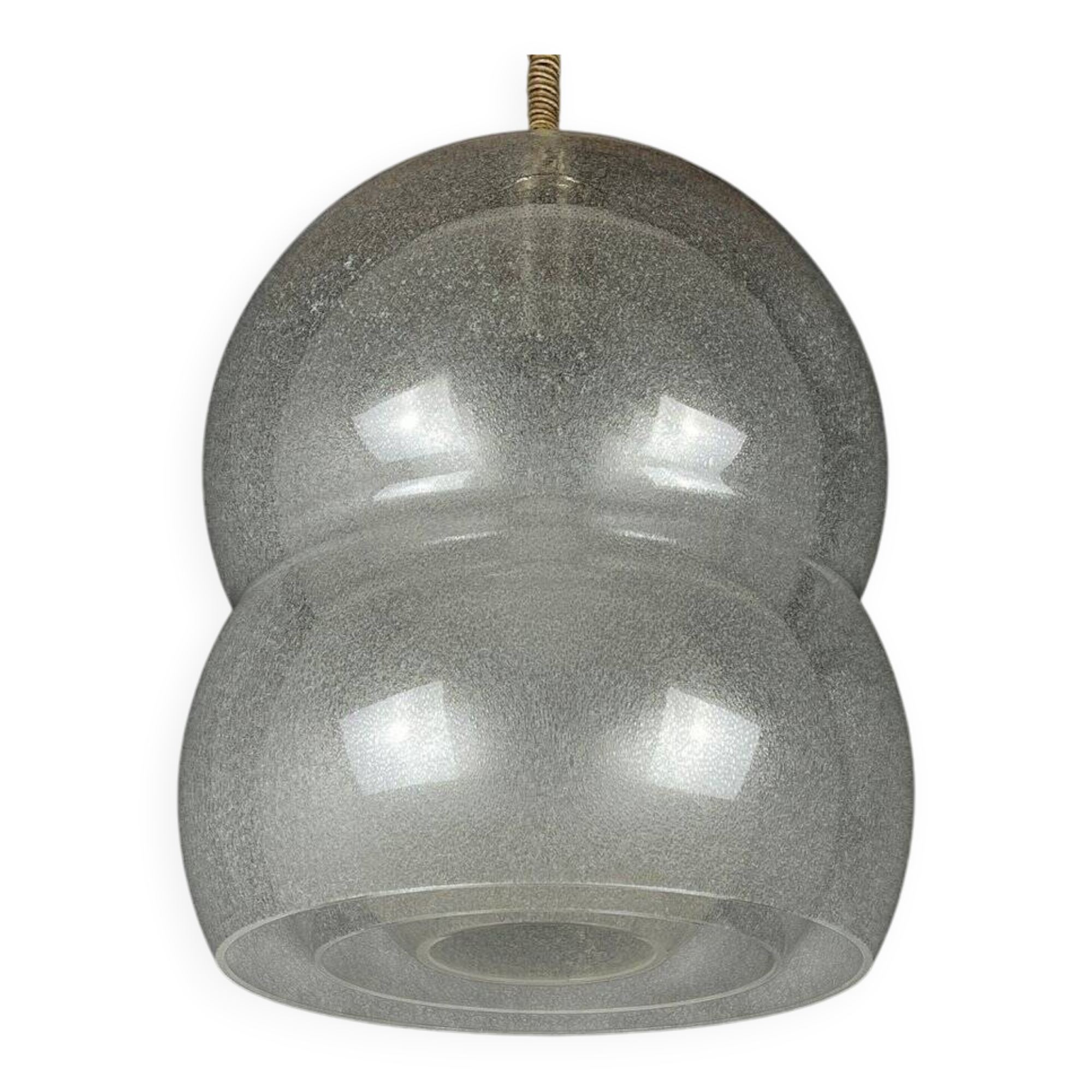 Suspended Murano lamp attributed to Mazzega, Italy, 1960s.