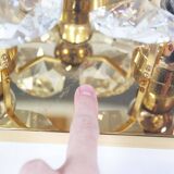 Stunning 1970's Brass Flush Mount Light by Christoph Palme