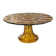 Art Deco amber glass cake stand - Luxval style from the 1930s