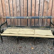 Rare painted bench or sofa from the 19th century