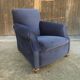 Club art deco blue armchair