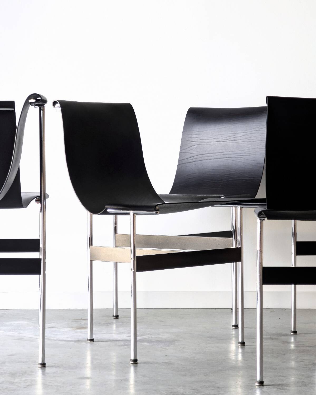 6 vintage 3LC T Chairs, W. Katavolos edition Laverne Int. 1952