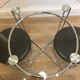 Glass round table and chairs 70/80