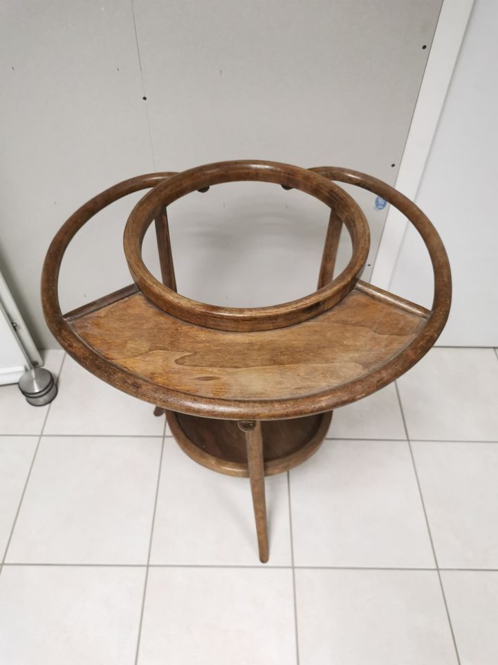 Servant 1900 , Art Nouveau Curved Wooden Bathroom Cabinet