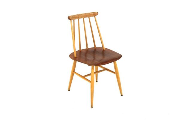 Chaise scandinave ''pinnstol'' Fanett par Ilmari Tapiovaara, Suède, 1960