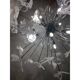 Contemporary White Butterfly Murano Glass Sputnik Chandelier