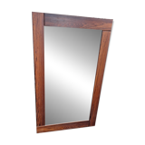 Grand miroir mural vintage en palissandre, années 1970