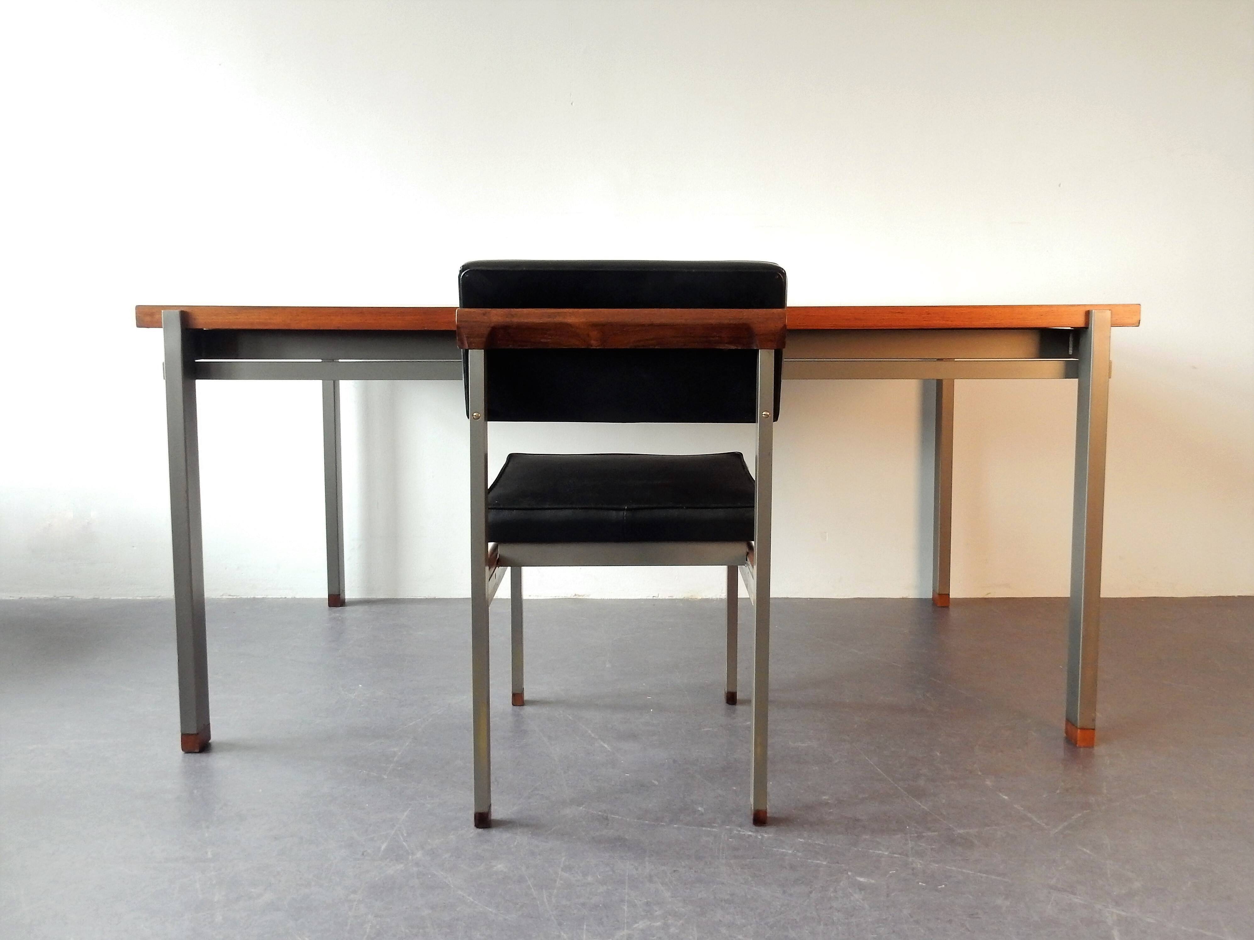 Rosewood table-desk and chair set for Topform, The Netherlands 1960's