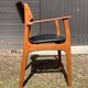 Eric Buch model 49 armchair, teak and leather, Denmark, 1960s