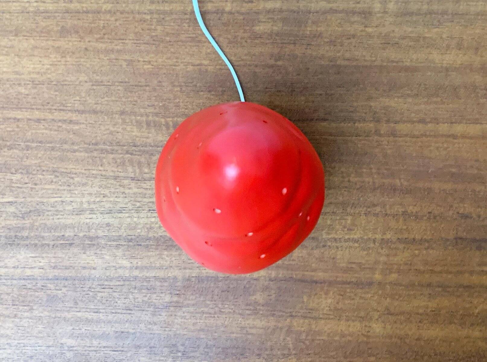 Postmodern plastic mushroom table lamp by Heico.