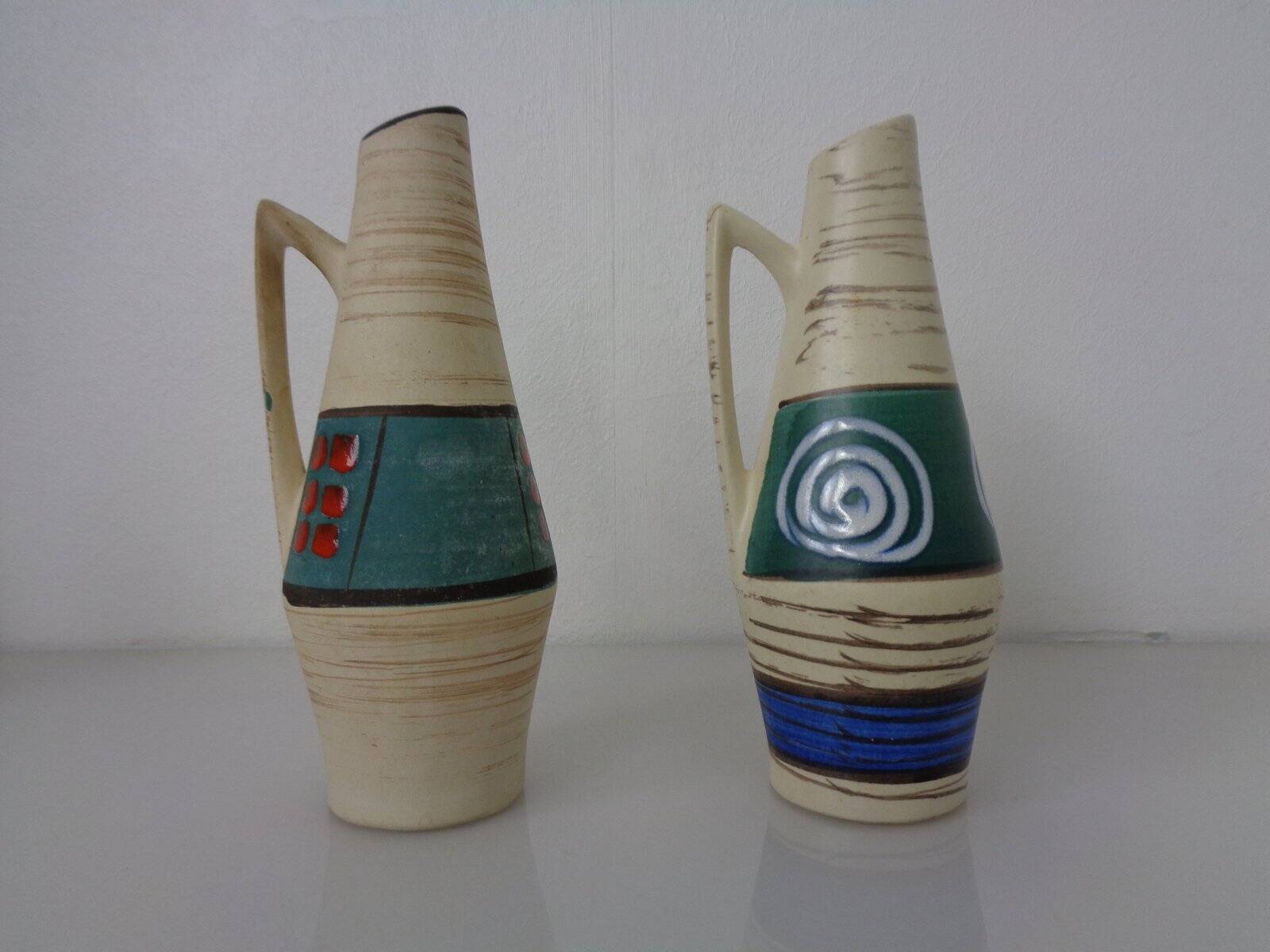 Ceramic vases by Heinz Siery for Scheurich, 1958, set of 2.
