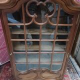 Old display cabinet, classic style, solid oak