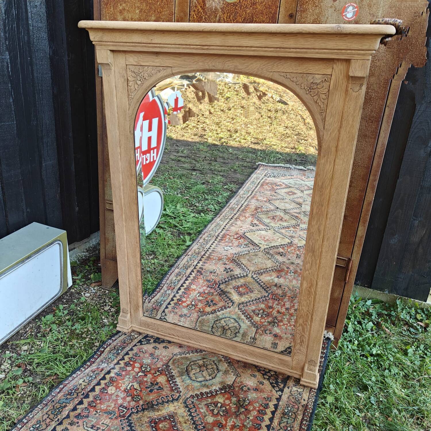 Large antique mirror