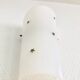 Pair of sconces MD 1950 Perspex white brass stars