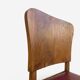 Set of 4 Art Deco dining chairs in walnut, Italy, 1930s-1940s.