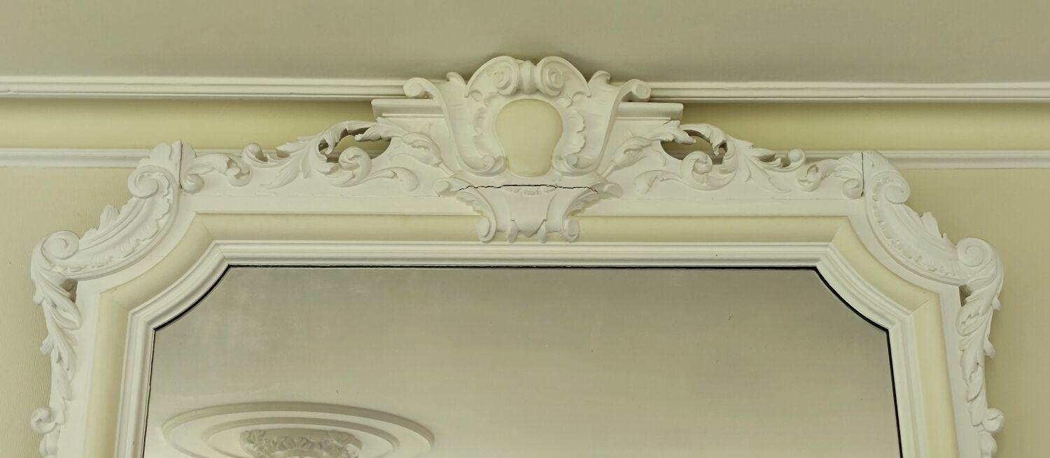 Very large old mirror Louis XV style  125x193cm