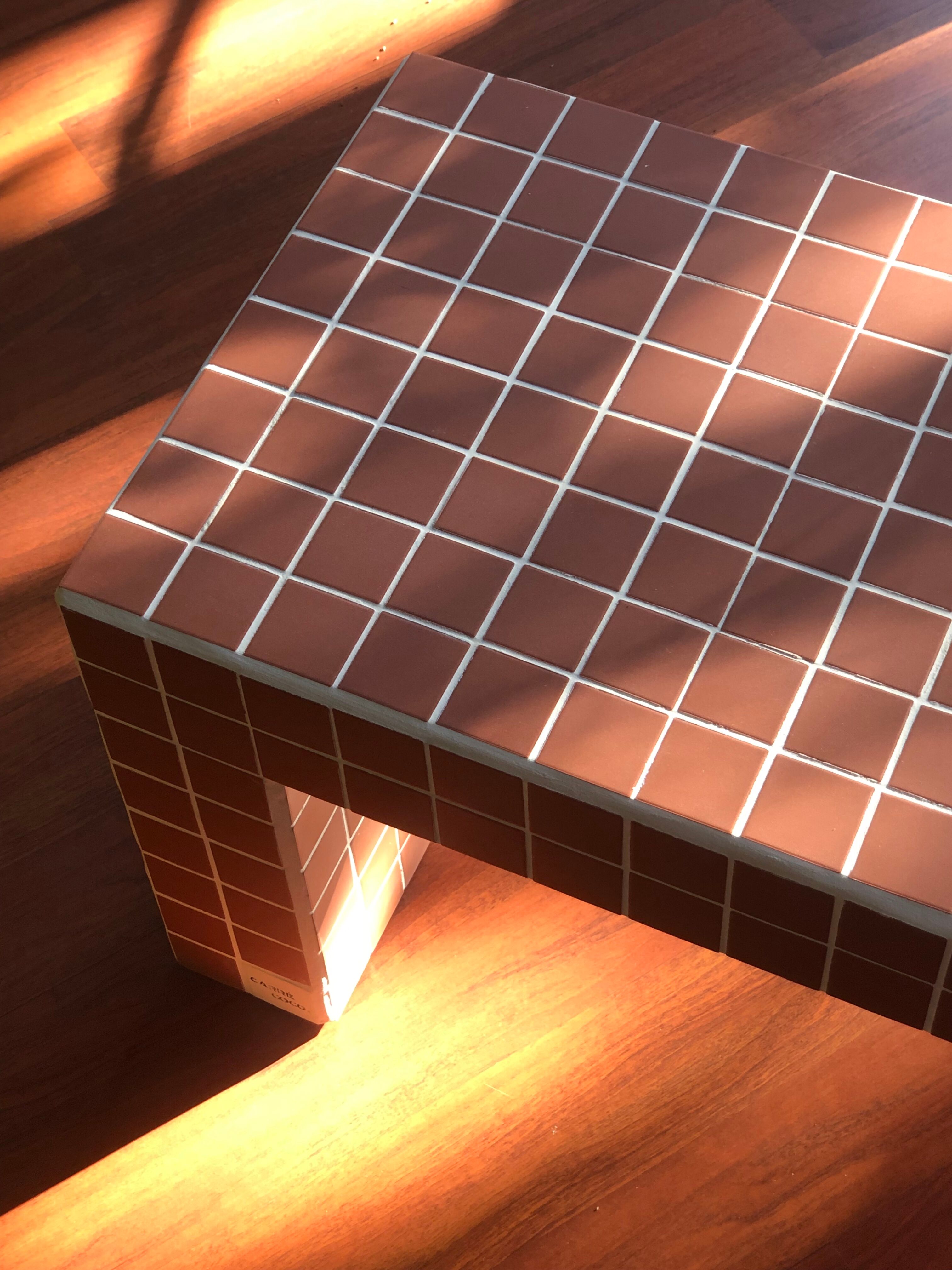 Ceramic tile coffee table