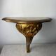 Console murale dorée de style baroque