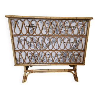 Bamboo chest of drawers