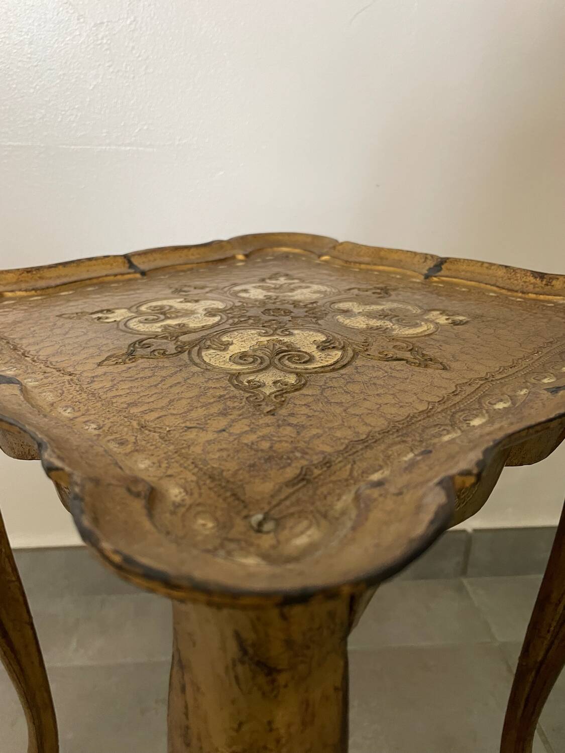 Vintage Florentine side table