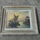 Painting, oil painting on canvas, marine, seaside