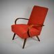 Fauteuil en bois courbé de Ton 1960