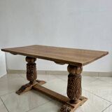 Antique solid wood coffee table, fully restored.