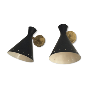 Paire appliques cocotte