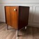 Meuble de rangement teck et chrome