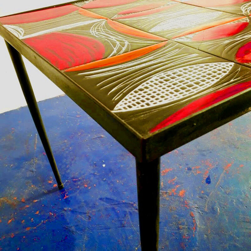 Table low ceramic Robert and Jean Cloutier, 1950's