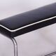 Vintage Bauhaus Stools in Chromed Steel and Italian Leather, Czech, 1930s, Set of 2