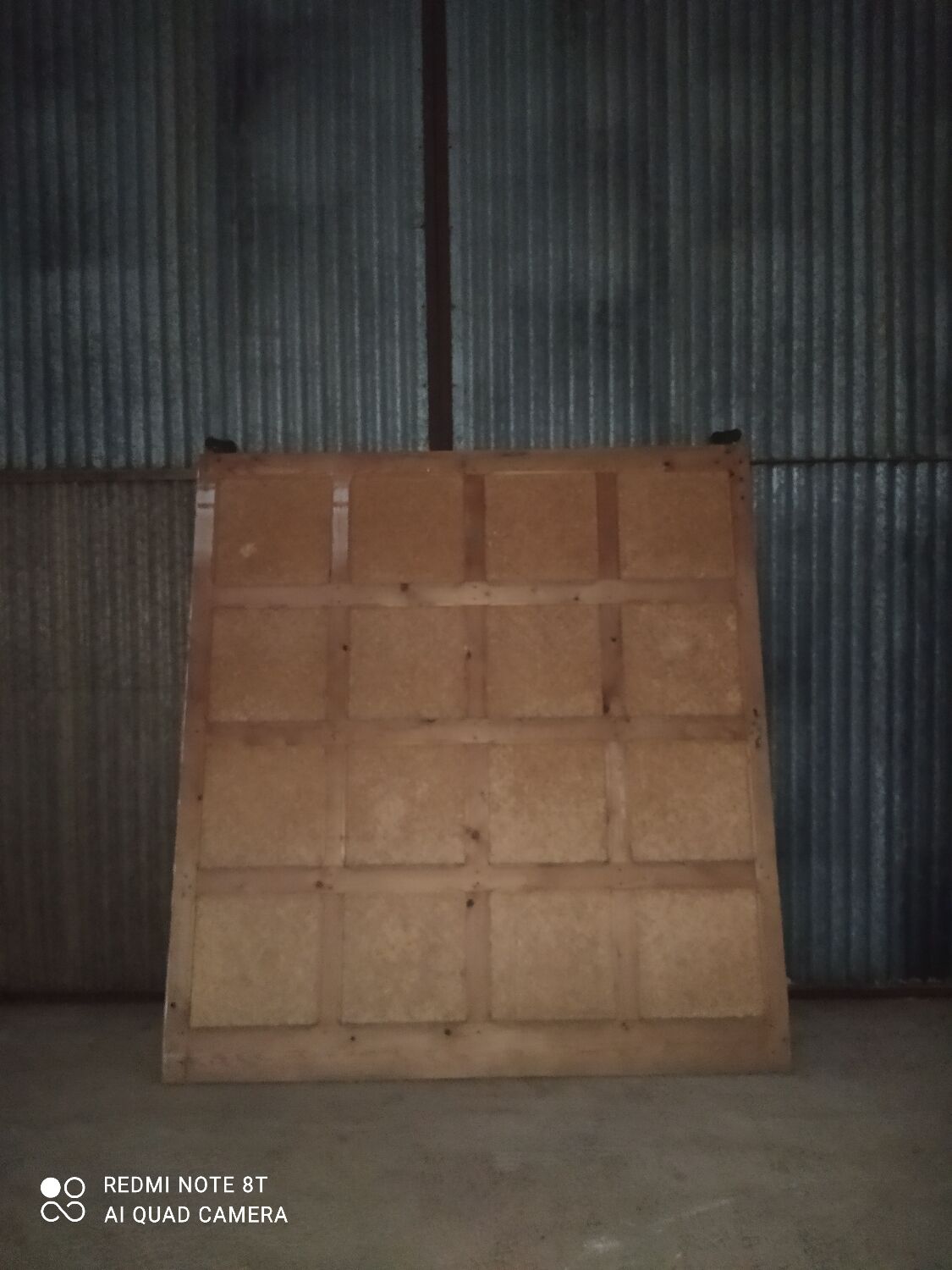 Vintage industrial wood door