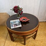 Mid century retro vintage teak trinity coffee table by nathan 1960