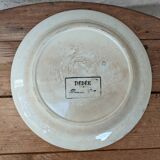 Old deep plate Gien model Dédée