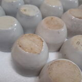 Set of 36 snail pots cups