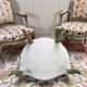 3 fauteuils en bois laqué de style Louis XV, XIXème siècle