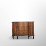 Italian art deco walnut chest of drawers, 1940s.